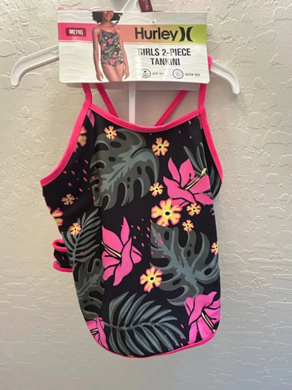 New! Hurley Girls 2-Piece Tankini - fun and sylish!